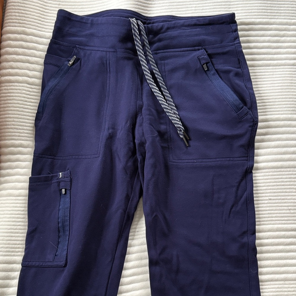 Navy Jogger Pants with Drawstring
